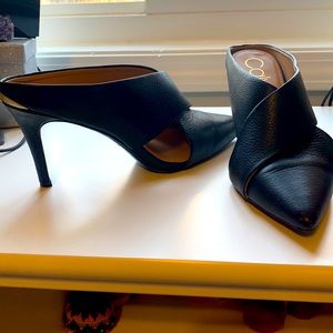 Calvin Klein leather slip ins